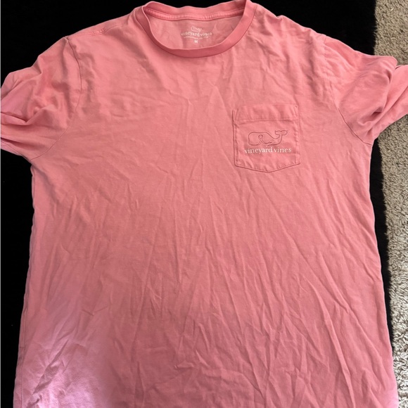 Vineyard Vines Men's Short Sleeve Pink Tee - Picture 1 of 3